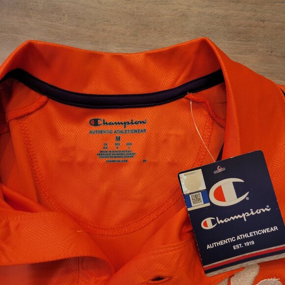 Clemson Tigers Shirt Men Medium NCAA College Football Polo Golf Champion - Picture 3 of 10